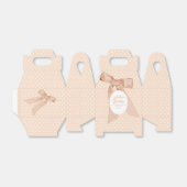 Baby shower van de perzikboog bedankdoosjes (Uitgevouwen)