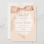 Baby shower van de perzikboog kaart (Voorkant)