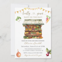 Baby shower van de plaatselijke landbouwmarkt