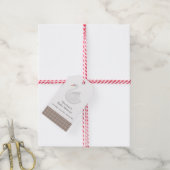 Baby shower van de Plaid Gingham Boy Cadeaulabel (Met Touw)