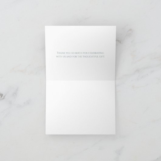 Baby shower van de schattige walvis bedankkaart (Binnen)