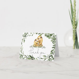 Baby shower van de Slotfamilie - Hartelijk dank Bedankkaart