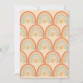 Baby shower van de Sunshine Boho-regenboog Kaart (Achterkant)