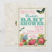  Baby shower van de tuin Kaart (Voorkant / Achterkant)