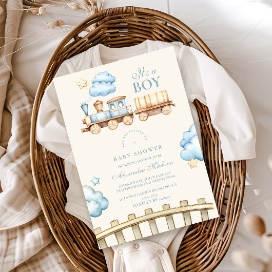 Baby shower van de waterverf kaart