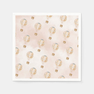 Baby shower van een luchtballon servet