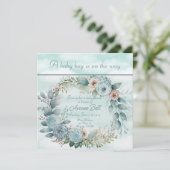 Baby shower van een mooie jongen (Staand voorkant)