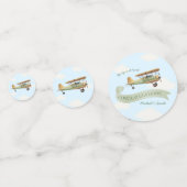 Baby shower van een vliegtuig Confetti (Voorkanten)