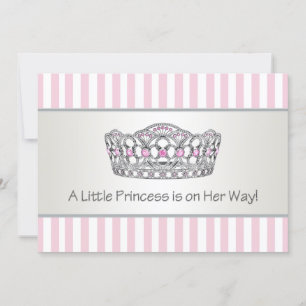 Baby shower van Elegant Pink Princess Kaart