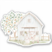 Baby shower van Farm Animals Meadow Friends Sticker (Voorkant)