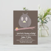 Baby shower van getextureerde Bossen Kaart (Staand voorkant)