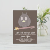 Baby shower van getextureerde Bossen Kaart (Staand voorkant)