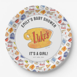 Baby shower van Gilmore Girl Papieren Bordje