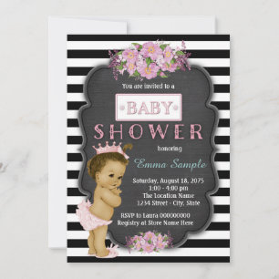 Baby shower van Girls Chalkboard Kaart