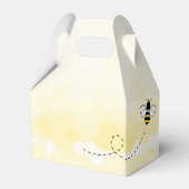 Baby shower van Gnome Sunflower en bijen Gnome Sun Bedankdoosjes (Achterkant)