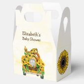 Baby shower van Gnome Sunflower en bijen Gnome Sun Bedankdoosjes (Geopend)