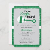 Baby shower van Green Play Rattle Eagle Kaart (Voorkant)