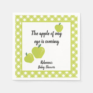 Baby shower van groene appelen servet