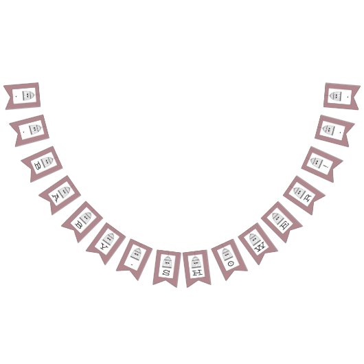  Baby shower van hartslag Vlaggetjes (Alle)