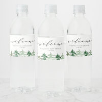 Baby shower van het bos in de rustieke Waterverf