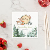 Baby shower van het bos servet (Insitu)
