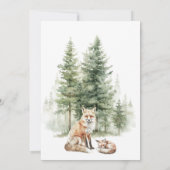 Baby shower van het bos van de etherische Waterver Kaart (Achterkant)