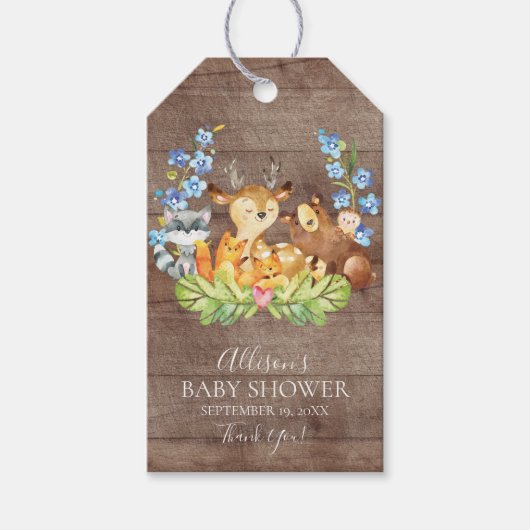Baby shower van het Label Favor Gift Cadeaulabel (Voorkant)