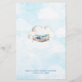 Baby shower van het Speelgoed van de Kaart van Bab (Achterkant)