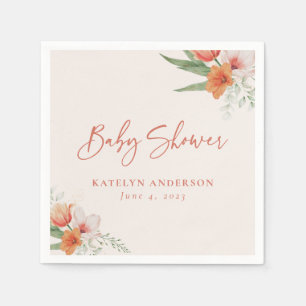 Baby shower van het voorjaar van de Waterverf Perz Servet