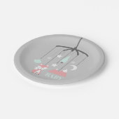 Baby shower van het Wieg van de vos het Mobiele Papieren Bordje (Gekanteld)