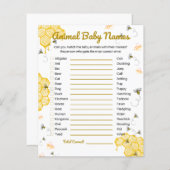 Baby shower van honingbijen (Voorkant / Achterkant)