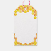 Baby shower van honingbijen cadeaulabel (Achterkant)