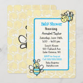 Baby shower van honingbijen kaart (Voorkant / Achterkant)