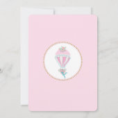 Baby shower van Hot Air-ballonmeisje Kaart (Achterkant)