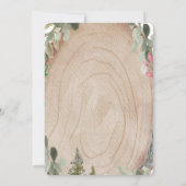 Baby shower van hout kaart (Achterkant)