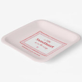 Baby shower van klein meisje papieren bordje (Gebogen)