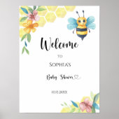 Baby shower van kleine bijen poster (Voorkant)