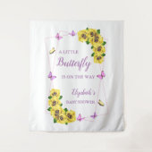 Baby shower van kleine vlinder wandkleed (Voorkant)