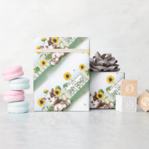 Baby shower van Koe Zonnebloem Cadeaupapier