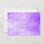 Baby shower van Lavender Floral Butterfly Dank u w (Achterkant)