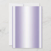 Baby shower van Lavender Silver Princess Kaart (Achterkant)