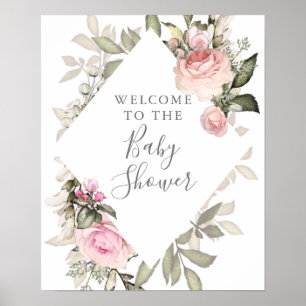 Baby shower van lente-Floral Poster