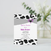 Baby shower van Leopard Pattern Kaart (Staand voorkant)