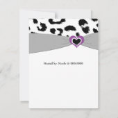Baby shower van Leopard Pattern Kaart (Achterkant)