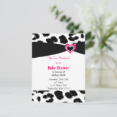 Baby shower van Leopard Pattern Kaart (Staand voorkant)