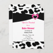 Baby shower van Leopard Pattern Kaart (Voorkant / Achterkant)