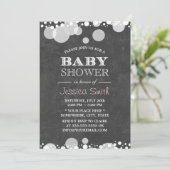 Baby shower van lichte spots kaart (Staand voorkant)