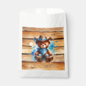 Baby shower van Lil' Cowboy Teddy Bear Bedankzakje (Voorkant)