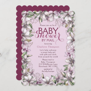 Baby shower van Mail Magnolia Waterverf Floral Kaart