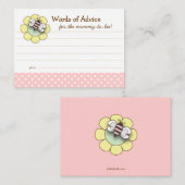 Baby shower van mammie om advies Kaart te geven |  (Voorkant / Achterkant)